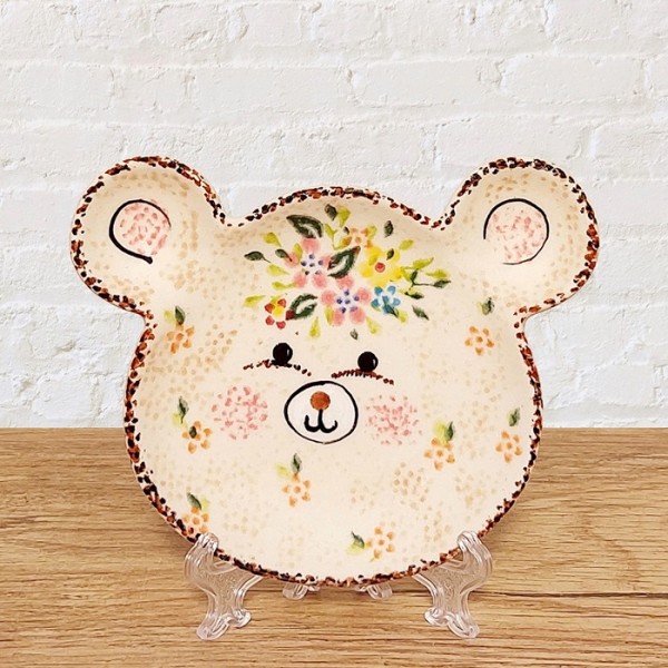 ポーリッシュポタリー VENA クマのお皿_V661-C124