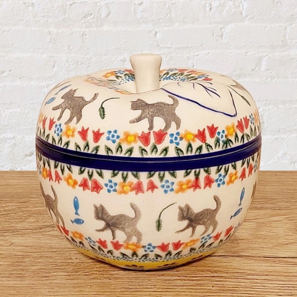 ポーリッシュポタリー VENA りんごポット_V356-U332