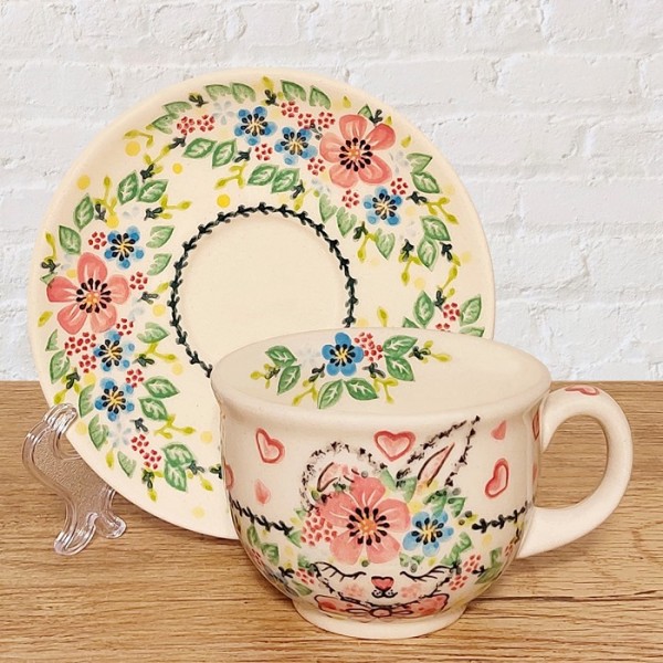 ポーリッシュポタリー VENA カップ＆ソーサー220ml_V033-A1-589