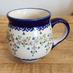 Manufaktura Bolesławiec (マヌファクトゥラ) 社製 マヌファクトゥラ社 （ボレスワヴィエツ陶器）マグカップ Ｓ (350ml) ポーランド陶器 K90-P316