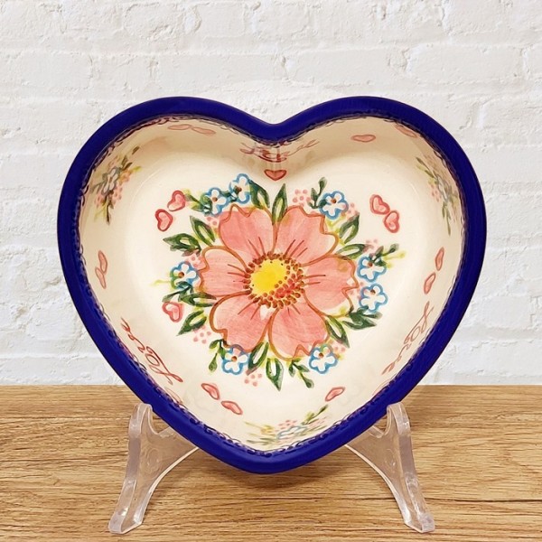 ポーリッシュポタリー VENA ハートボウル16cm_V069-U496