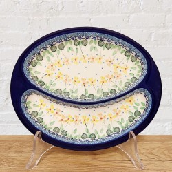 ポーリッシュポタリー CERAMIKA ARTYSTYCZNA 仕切り皿25cm_CA497-2122X