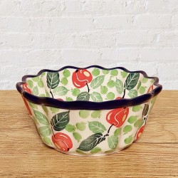 ポーリッシュポタリー CERAMIKA ARTYSTYCZNA フリルボウルφ14.5cm_CA915-3248X