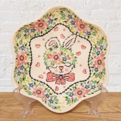 ポーリッシュポタリー VENA 花びら型ボウルφ20cm_V446-A1-589