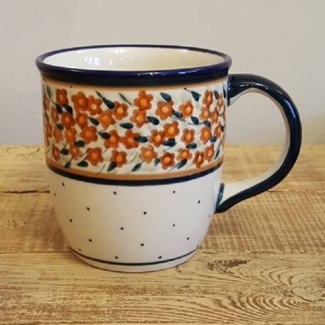 Zaklady Ceramiczne"BOLESLAWIEC"社製 ストレートマグ 0.25L GU1105-DU52ボレスワヴィエツ陶器