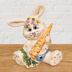 ポーリッシュポタリー VENA うさぎの置物_V610-C124