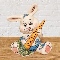 ポーリッシュポタリー VENA うさぎの置物_V610-B203