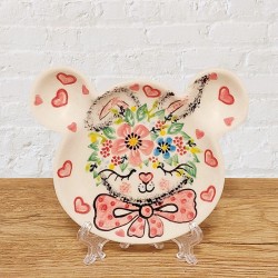 ポーリッシュポタリー VENA くまさん型豆皿_V661-A1-589