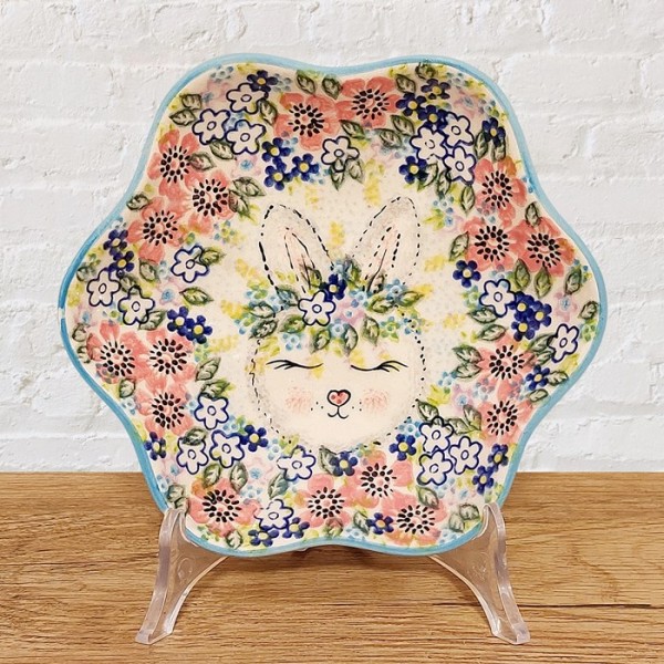 ポーリッシュポタリー VENA 花びら型ボウル17cm_V445-A574