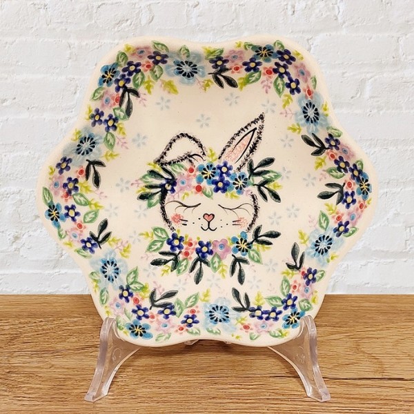 ポーリッシュポタリー VENA 花びら型ボウル17cm_V445-A578