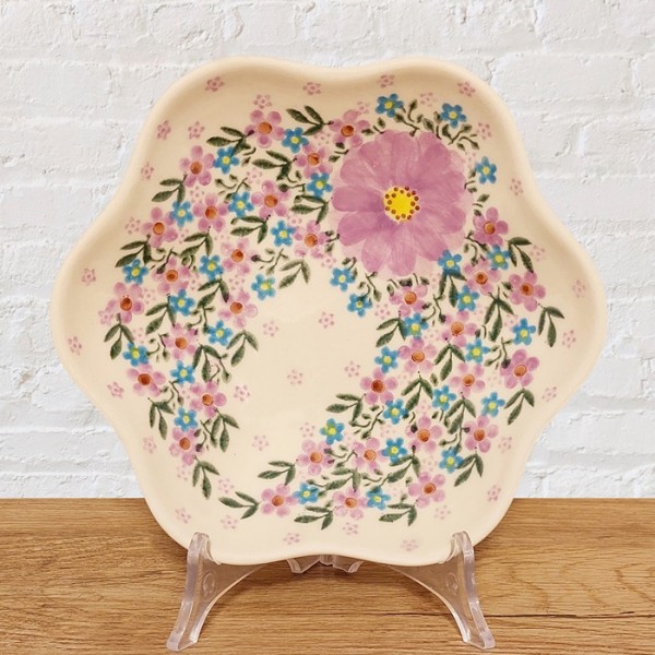 ポーリッシュポタリーVENA 花びら型ボウルφ20cm V446-U211