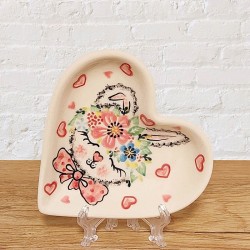 ポーリッシュポタリー VENA ハートプレート_V392-A1-589