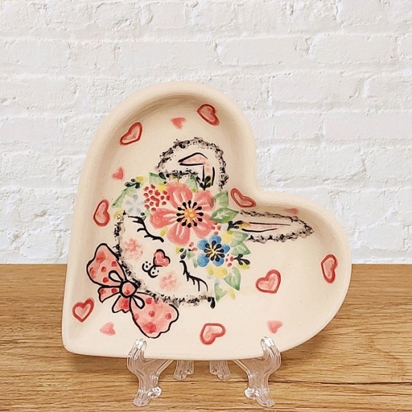 ポーリッシュポタリー VENA ハートプレート_V392-A1-589