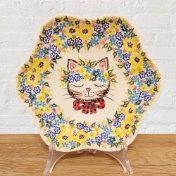 ポーリッシュポタリー VENA 花びら型ボウルφ20cm_V446-A1-590