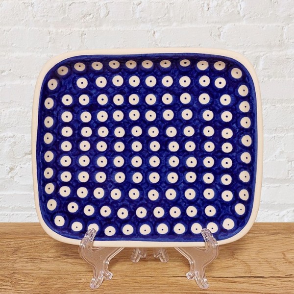 ポーリッシュポタリー VENA スクエアプレート18cm_V173-T001