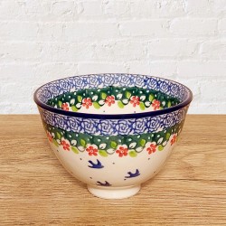 ポーリッシュポタリーARTYSTYCZNAお茶碗φ10.5cm_CAC12-4896X