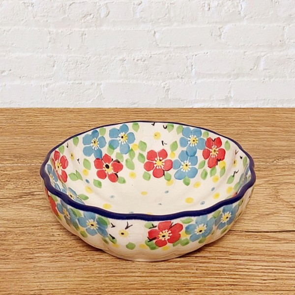 ポーリッシュポタリーARTYSTYCZNAフリルボウルφ12cm_CA23-2413X