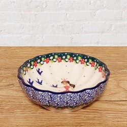 ポーリッシュポタリーARTYSTYCZNAフリルボウルφ12cm_CA23-U4896