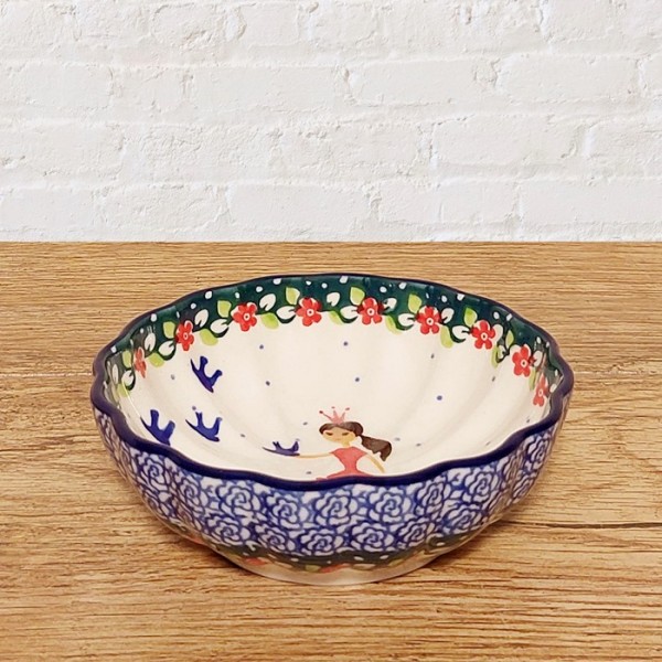 ポーリッシュポタリーARTYSTYCZNAフリルボウルφ12cm_CA23-U4896