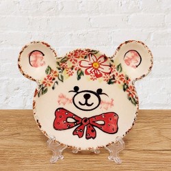 ポーリッシュポタリー VENA くまさん型豆皿_V661-U525