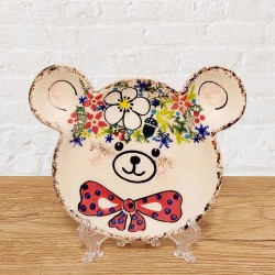 ポーリッシュポタリー VENA くまさん型豆皿_V661-U613