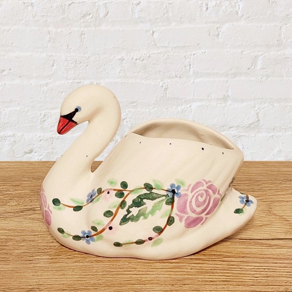 ポーリッシュポタリーMILLENA白鳥型小物入れ_M986-U27V
