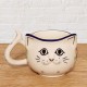 ポーリッシュポタリーCERAMIKA ARTYSTYCZNA猫の形をしたマグカップ250ml_CAH14-U3351