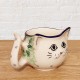 ポーリッシュポタリーCERAMIKA ARTYSTYCZNA猫の形をしたマグカップ250ml_CAH14-U3351