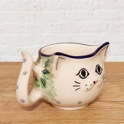 ポーリッシュポタリーCERAMIKA ARTYSTYCZNA猫の形をしたマグカップ250ml_CAH14-U3351