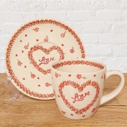 ポーリッシュポタリーVENAカップ＆ソーサー200ml_V876-C1406