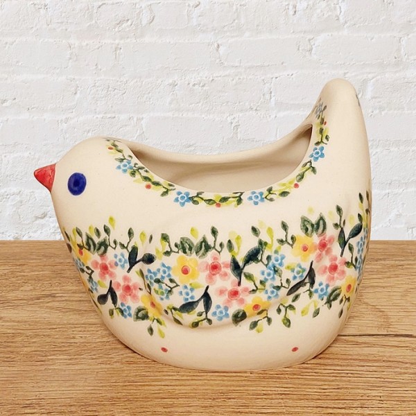 ポーリッシュポタリー VENA 鳥型小物入れ480ml_V562-C119