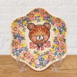 ポーリッシュポタリー VENA 花びら型ボウルφ17cm_V445-A1-635