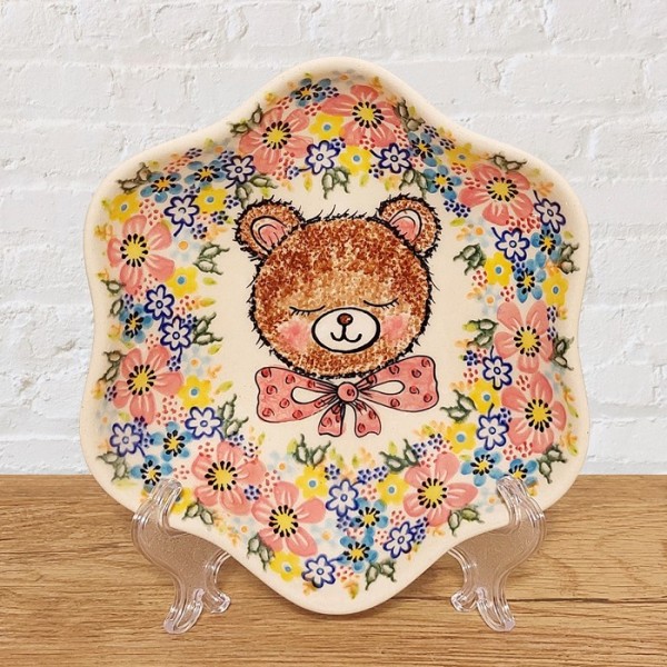 ポーリッシュポタリー VENA 花びら型ボウルφ17cm_V445-A1-635