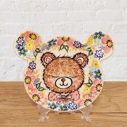 ポーリッシュポタリー VENA くまさん型豆皿_V661-A1-635