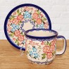 ポーリッシュポタリー VENA カップ ＆ ソーサー300ml｜V034-C125