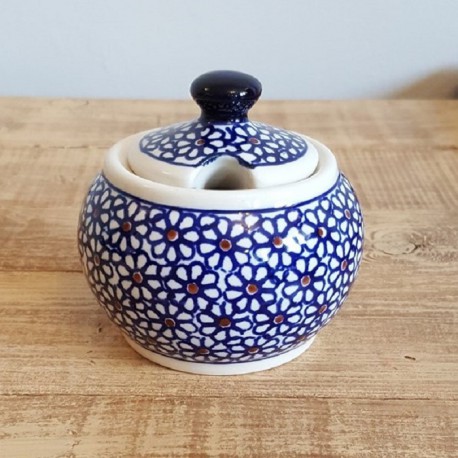 ポーリッシュポタリー BOLESLAWIEC シュガーボウル 350ml GU729-ART120