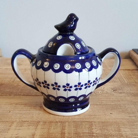 Zaklady Ceramiczne"BOLESLAWIEC"社製 ポーリッシュポタリー ポーランド食器 シュガーポット GU1234-166A