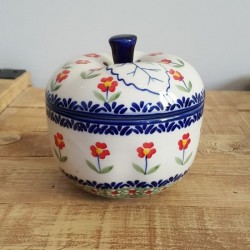 Manufaktura (マヌファクトゥラ) ポーランド陶器 りんごポット 12.0 cm J58-ALC057