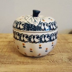 Manufaktura (マヌファクトゥラ) ポーランド陶器 りんごポット 12.0 cm J58-P322