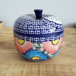 Manufaktura (マヌファクトゥラ) ポーランド陶器 りんごポット 12.0 cm J58-U1