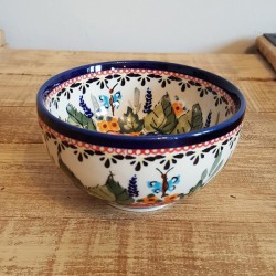 Boleslawiec ボレスワヴィエツ社 ポーランド陶器 ボウル φ11.5cm GU1836-ART149