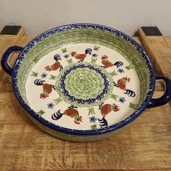 ポーリッシュポタリー MANUFAKTURA ラウンドキャセロール・大φ24cm Z140-P320