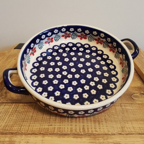 ポーリッシュポタリー MANUFAKTURA ラウンドキャセロール・大φ24cm Z140-EO31