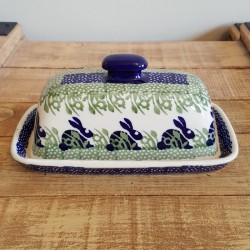 MANUFAKTURA•ポーランド陶器•バターディッシュ　M74-P324