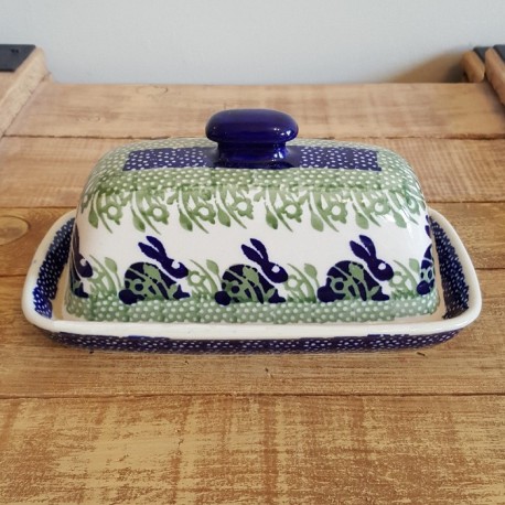 MANUFAKTURA•ポーランド陶器•バターディッシュ　M74-P324