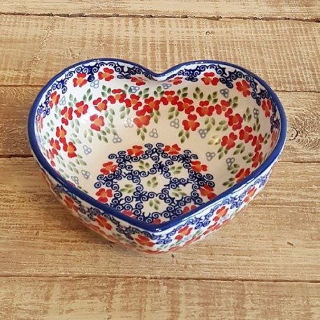 Manufaktura • ポーランド陶器  • ハートボウル • M188-P321