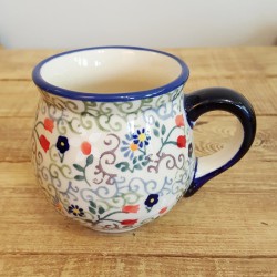 MANUFAKTURAマヌファクトゥラ- ボレスワヴィエツ陶器 - ﾎﾟｰﾗﾝﾄﾞﾏｸﾞｶｯﾌﾟ (220ml) K67-EO36