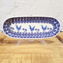 Zaklady Ceramiczne BOLESLAWIEC オーバルロングプレート28.3cm GU928-1149