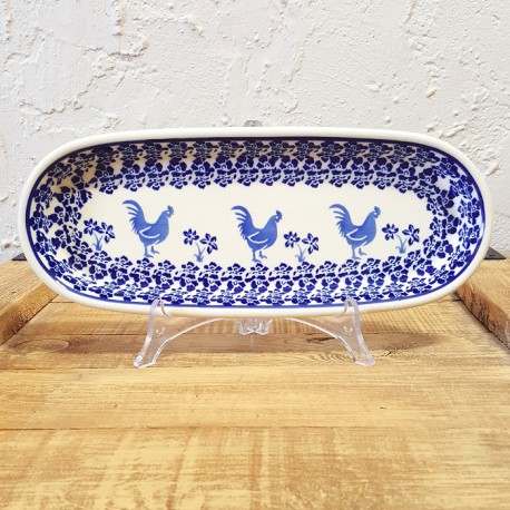 Zaklady Ceramiczne BOLESLAWIEC オーバルロングプレート28.3cm GU928-1149