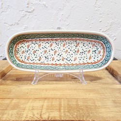Zaklady Ceramiczne BOLESLAWIEC オーバルロングプレート28.3cm GU928-1096